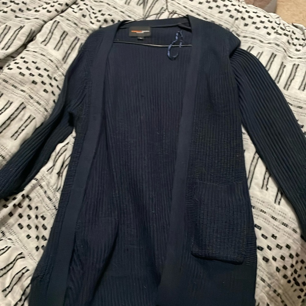 Navy cardigan